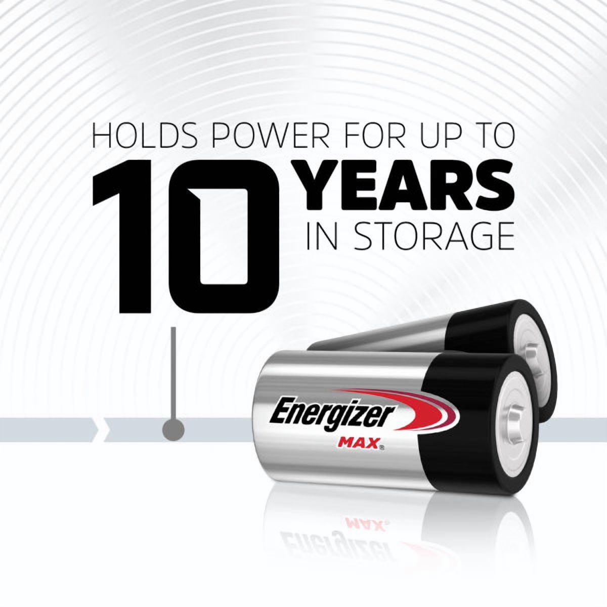 Energizer MAX C Batteries (6 Pack), C Cell Alkaline Batteries
