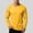 Yellow, variant on TKKCS Mens Cotton Long Sleeve T Shirt- Lightweight Casual Wear Crew Neck Regular Fit Base Layer Shirt Dark Blue Size 2XL