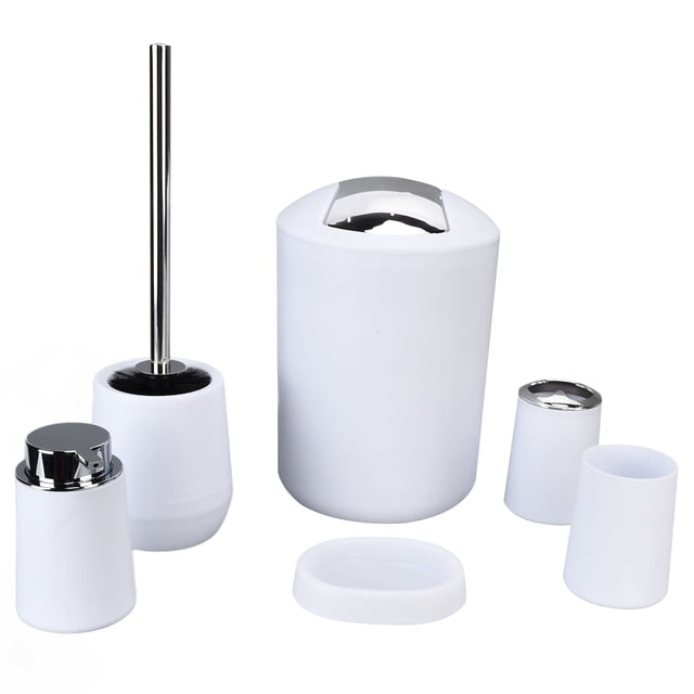 Kit de necesidades de baño, 6 piezas/juego de accesorios de baño, suministros de baño, kit de accesorios de baño elegante y moderno