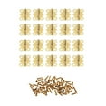 thumbnail image 1 of 20 Pcs Mini Charnières Papillon en Fer pour Tiroir d'Armoire Porte Dorée, 1 of 6