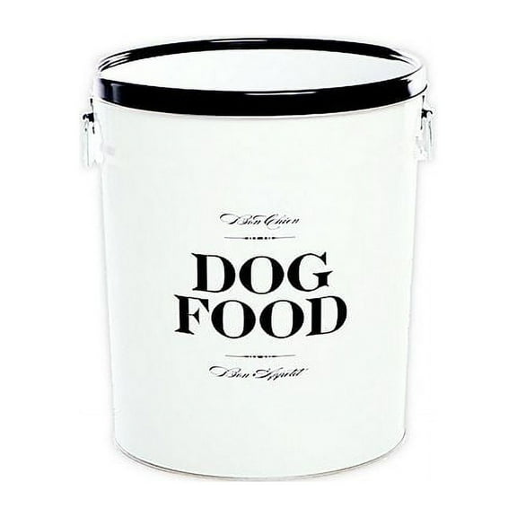 Harry Barker "Bon Chien" Medium Dog Food Storage Canister in White