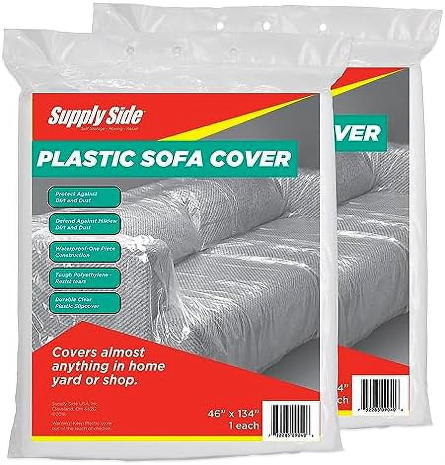 2 pack plastic sofa cover