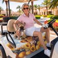 thumbnail image 3 of Golf Cart Seat Covers for 2 Seater,Fall Cow Sunflower Soft Microfiber Cart Seat Towel Blanket,Thanksgiving Pumpkin Blue Sky Absorbent Breathable Non Slip Bench Seats Protector for Golf Course 51"x31", 3 of 9