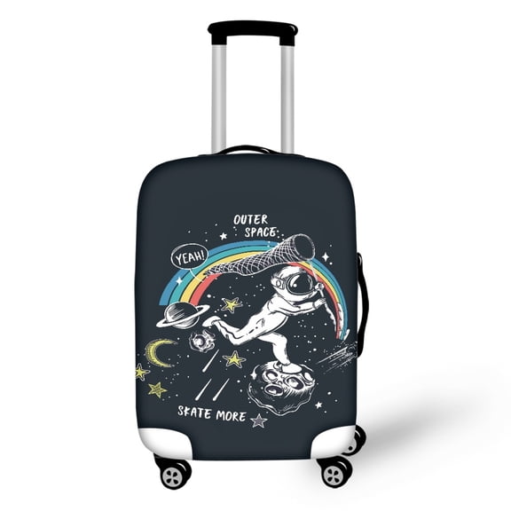 HELLHERO Space Rainbow Design Unique Luggage Protector for Friend, All Size Anti Abrasion Wear Resistant Luggage Protective Cover