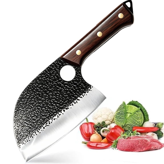 ACMETOP Chef Knife Hand Forged Butcher Knife Japanese Meat Cleaver for Meat & Vegetables 5.8 Inch Kitchen Knife, Kitchen Gift for Men & Women