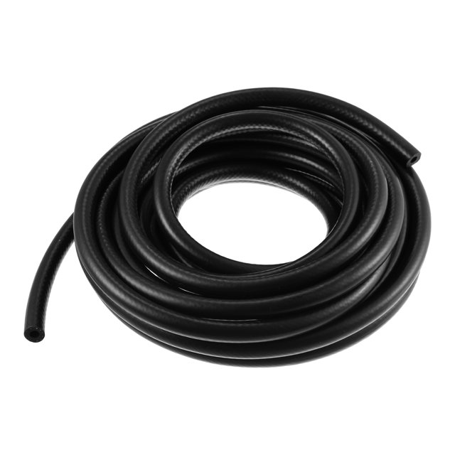Unique Bargains 1/4' 25 FT Auto Car Fuel Hose Rubber Fuel Hose Line Compatible with Fuel System Oils Ethanol