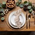 thumbnail image 4 of Washable Cotton And Linen Napkins, Style Napkins Suitable For Wedding Parties Bridal Showers Birthdays Table Decorations (E), 4 of 7