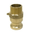 thumbnail image 3 of Gloxco Brass Type F Cam and Groove Fitting, 1" Male Camlock Adapter x 1" Male NPT (CAM-10-F-BR), 3 of 6