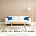 thumbnail image 2 of Peel and Stick PVC Slat Wall Panel, 118" x 15.75" Self Adhesive Faux Oak Wood Grain – 3D Soundproof Wall Panels for Walls & Ceilings, 2 of 6