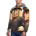 thumbnail image 3 of Rocae Roblox pour Hommes, Chandail à Capuche Décontracté à Manches Longues pour Hommes, Chandail Confortable pour Usage Quotidien et Activités Extérieures-4TG, 3 of 7