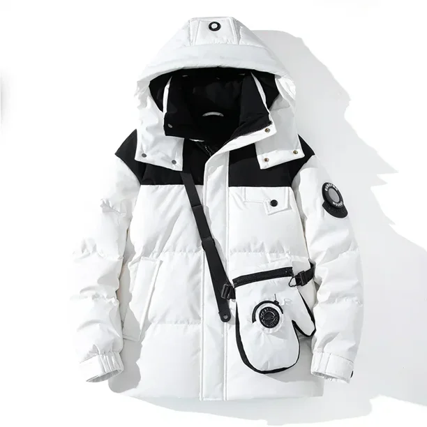 Chaqueta de plumón para hombre, de invierno, gruesa, nueva, resistente al viento y al agua, para hombre y mujer, estilo similar, chaqueta cálida, chaqueta para hombre