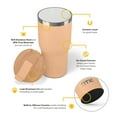 thumbnail image 4 of RTIC 30 oz Ceramic Lined Insulated Essential Tumbler, Leak-Resistant Lid, Peach Tea, 4 of 6