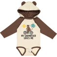 thumbnail image 3 of Inktastic My Godmother Loves Me Bear Boys or Girls Long Sleeve Baby Bodysuit, 3 of 5