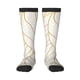 thumbnail image 1 of Balery Elegant Gold Leaf Pattern Calcetines novedosos Calcetines deportivos Calcetines hasta la rodilla Calcetines de algodón Calcetines originales y geniales, 1 of 6