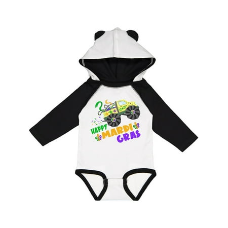 

Inktastic Happy Mardi Gras Monster Truck with Beads Gift Baby Boy or Baby Girl Long Sleeve Bodysuit