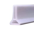 thumbnail image 1 of WHEANG 2 Meter White PVC Water Stopper Strip 5cm×3cm Edge Water Barrier For Shower Bathroom & Kitchen, 1 of 2