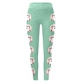 thumbnail image 3 of Women's Easter Day Printed High Waist Tights Lifting Exercise Leggings Yoga Pants Knee Length Leggings Womens Jogging Shorts for Thick Thighs Maternity Summer Clothes Women Tops Leggings for Women, 3 of 3