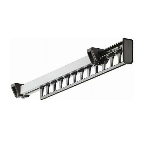 Clothes Rack Closet Pull-out Sliding Coat Hanger Stand Coat Rack for 12 Hangers Length 312 mm