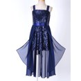 thumbnail image 4 of CHICTRY Big Girls Juniors Allover Sequins High Waist Wedding Birthday Party Dress Proms Ball Gown Navy Blue 16, 4 of 7