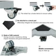 thumbnail image 4 of Movable Washing Machine Base with 4 Wheels Adjustable Furniture Dollies Roller Mobile Base for Washer Machine Drier Refrigerator Weight Capacity 500lbs, 4 of 9