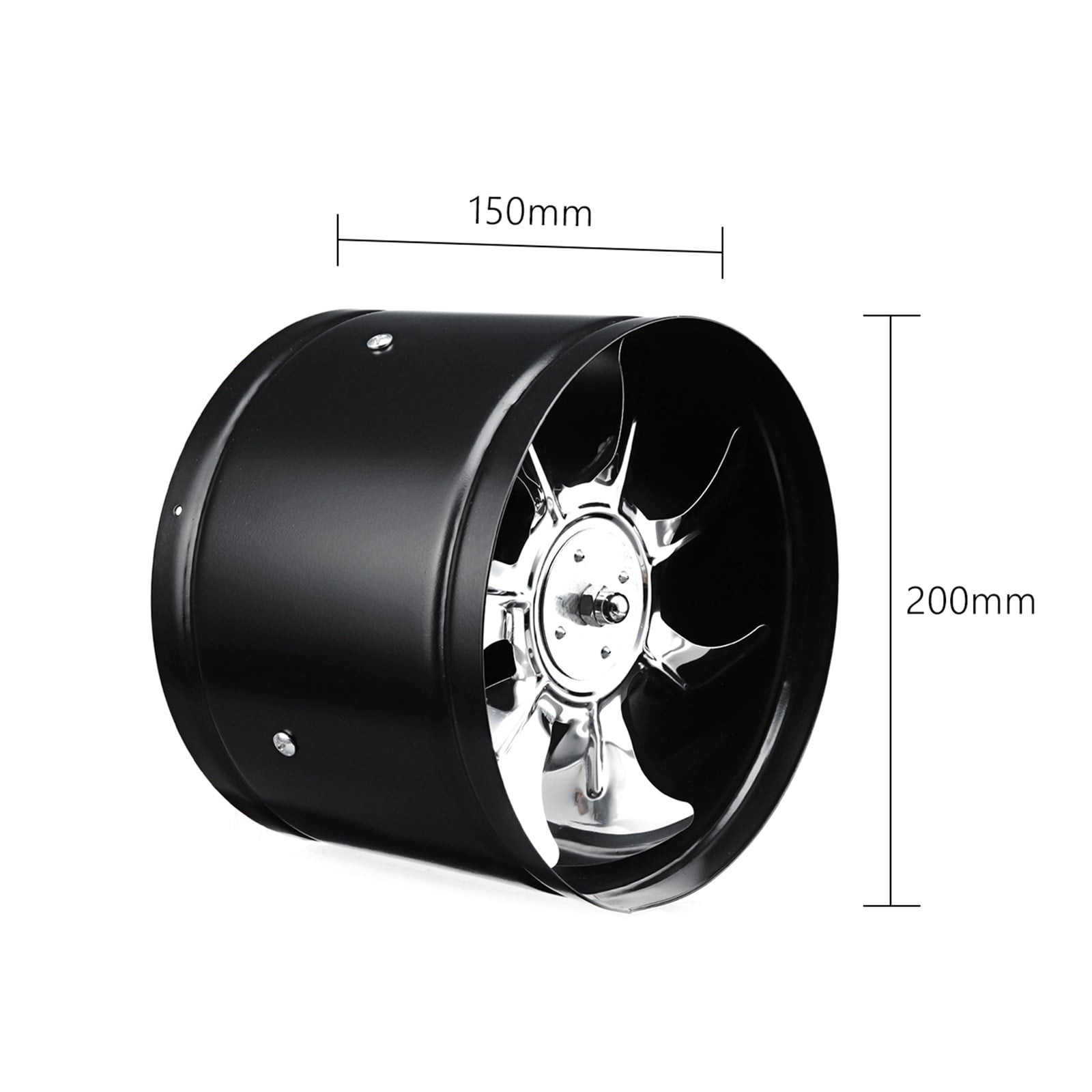 Exhaust Fan Home Silent Inline Duct Fan Booster Bathroom Extractor Blower Pipe Air Ventilation System Kitchen Wall Fan ,Quiet and Water Resistant