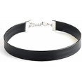 thumbnail image 1 of Black Leather Choker Necklace for Women, Girls, Kids, Men | SHOPBOP Solid Gothic Ribbon Jewelry, 1 of 5