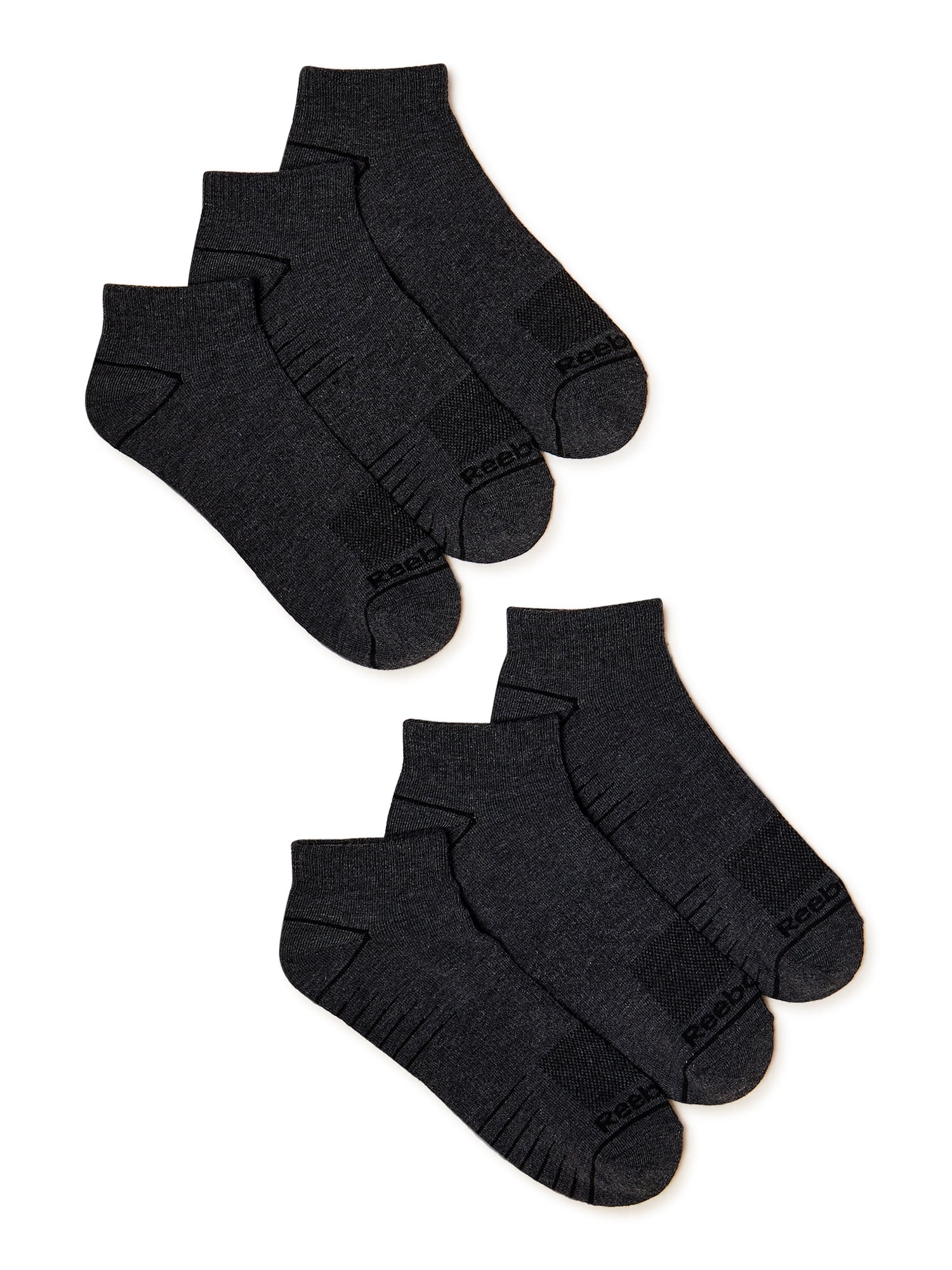 Reebok Men's Pro Series Flatknit Ankle Socks, 6-Pack