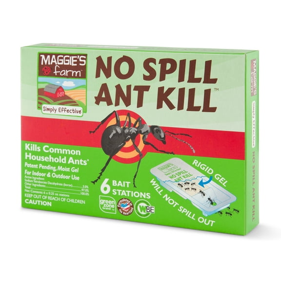 Maggie's Farm No Spill Ant Kill Bait Stations, 0.25 oz., Pack of 6