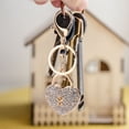 thumbnail image 4 of Shisuyan Heart Key Ring Pendant Zinc Alloy 1Pcs Key Holding for Gift Receivers Festive Look, 4 of 9