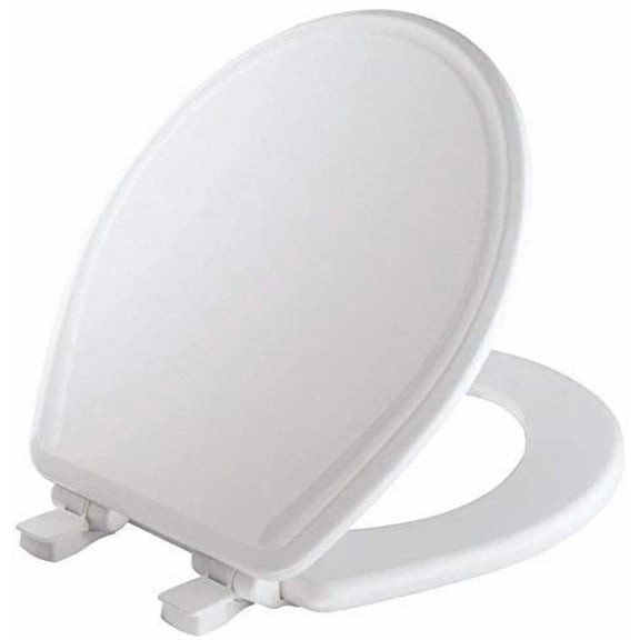 Mayfair Toilet Seat 848SLOWB Round - Slow Close, Easy Remove - White — Residential Use, Standard Application