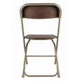 thumbnail image 6 of Brown Folding Chair (Steel-Poly Chair) Samson Series Heavy Duty 2 Year Warranty by Chivari (10-Pack), 6 of 9