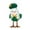 B2024-St Patty3, variant on Lksixu St.Patrick's Day Birds Ornaments, 3D Green Shamrock Bird Figurines with Hat and Bow, Handmade Irish Luck Inseparable Birds Doll Spring Table Decor Animals Garden Statue for Window Party