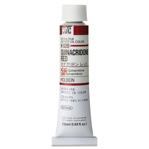 Holbein Artists' Oil Color Quinacridone Red, 20 ml tube