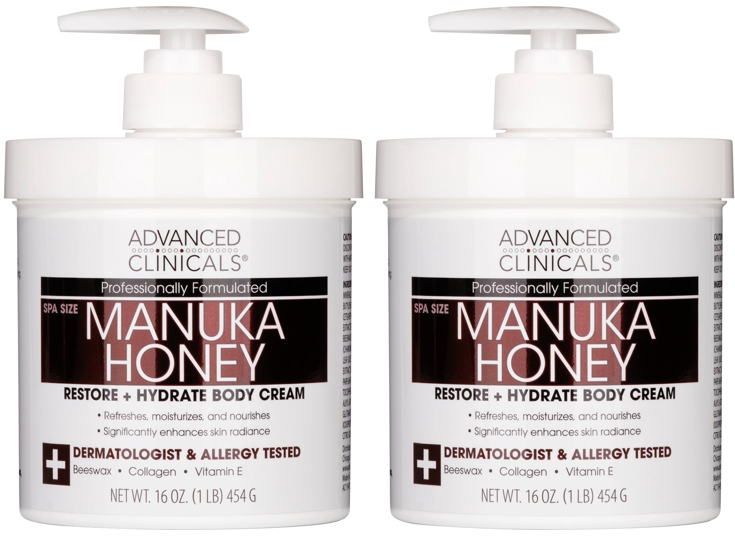 Advanced Clinicals Brightening Vitamin C & Manuka Honey Cream 16