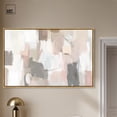 thumbnail image 3 of Serenity in Pink Canvas Pastel Abstract Art by Art Remedy, Gold Frame, 54" x 36", 3 of 7