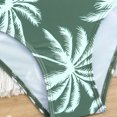 thumbnail image 6 of Girls Swimsuits Summer Coconut Tree Print Two Piece Tankini Boyshort Bathing Suit for Beach Rash Guard Green 9 Years-10 Years, 6 of 6