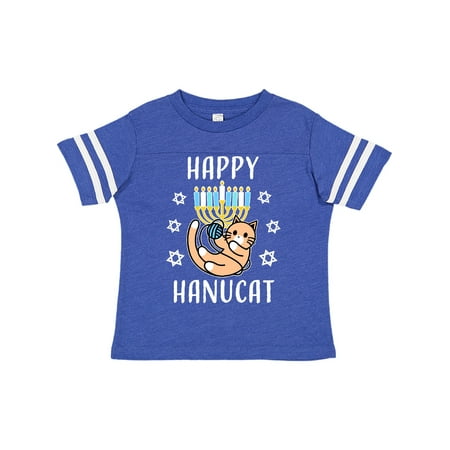 

Inktastic Happy Hanucat with Menorah Gift Toddler Boy or Toddler Girl T-Shirt