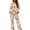 Beige and Yellow - Cookie Star, variant on Women's 2 Piece Pajama Sets Candy Printed Long Sleeve Sleepwear with Long Pajama Pants Button Down Loungewear Fashion Oversized Nightwear Christmas Pajama Outfits, 2XL