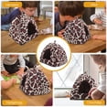 thumbnail image 4 of Casa para hámster con estampado de leopardo, cómoda cama para hámster, nido para chinchilla., 4 of 7