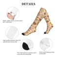 thumbnail image 5 of Lsque Fall Leaves Pattern Sport Compression Socks for Men & Women 15-20 mmHg Knee High Nurse Pregnant Running Medical and Travel Athletic, 5 of 6