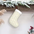 thumbnail image 6 of Haiem White And Gold Geometry Pattern Christmas Stockings, Personalized 18 Inches Knit Christmas Stockings Xmas Hanging Stockings for Family Christmas Decorations, 6 of 7