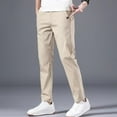 thumbnail image 2 of Fule Mens Slim FIT Stretch Chino Trousers Casual Flat Front Flex Classic Full Pants, 2 of 9