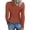 Brick Red, variant on Lixiuxyad Womens Long Sleeve Neck Ribbed Knit Fitted Casual Tops Tee Slim Basic Shirts Womens Summer T Shirts,Red L