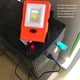 thumbnail image 4 of COB LED Luz de trabajo Plegable con gancho USB Linterna recargable Luces de inspección potente Herramienta de iluminación para pescar naranja Vogacara OD011044-03B, 4 of 7