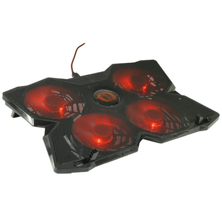 Game Lab Vortex E-Sport LED Cooling Pad for 15.6-17-Inch Laptops with Four 120mm Fans at 1400 (Best Led Computer Fans)