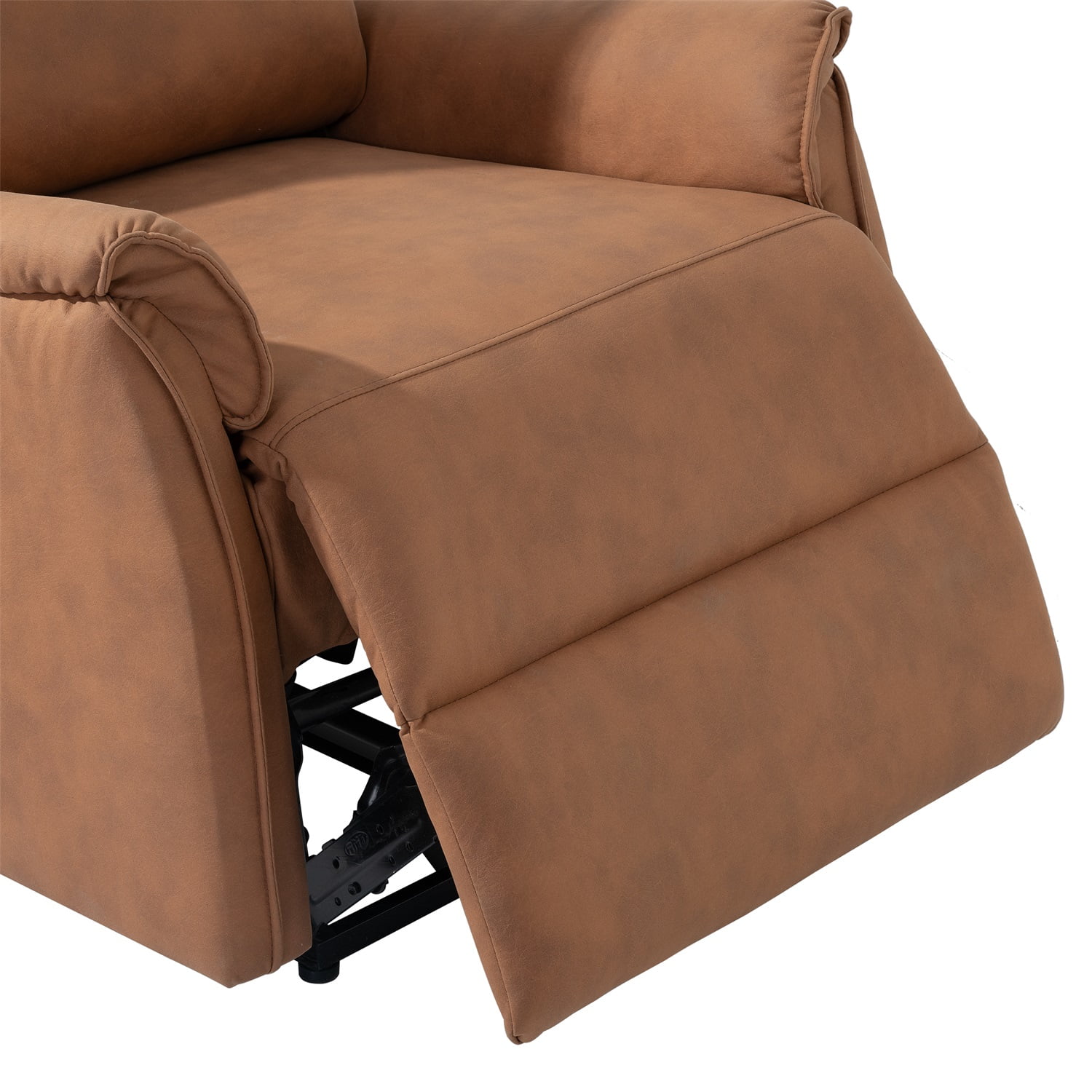 Resenkos Electric Power Recliner Chair, Upholstered Lounge Single Sofa, Home Theater Seating with USB Charging Ports for Living Room Bedroom, Orange Resenkos Electric Power Recliner Chair, Upholstered Lounge Single Sofa, Home Theater Seating with USB Charging Ports for Living Room Bedroom, Orange