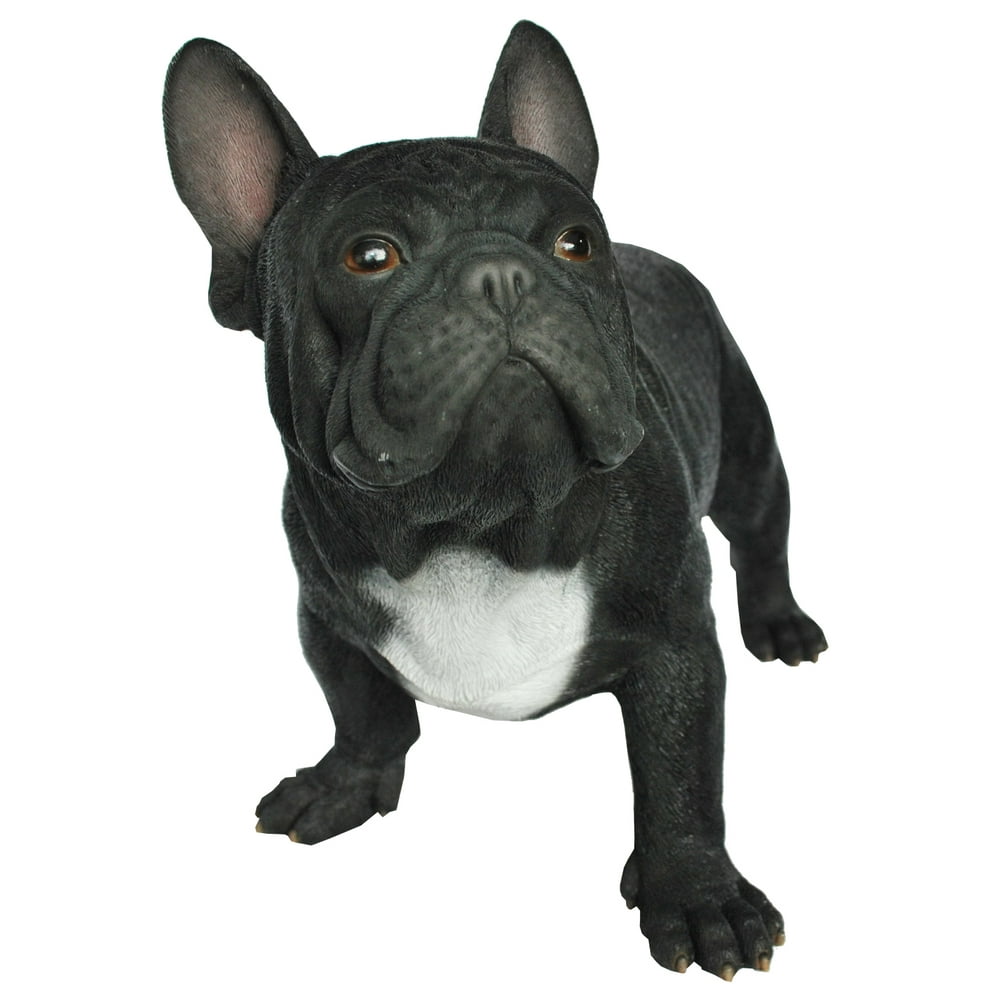 red french bulldog statue