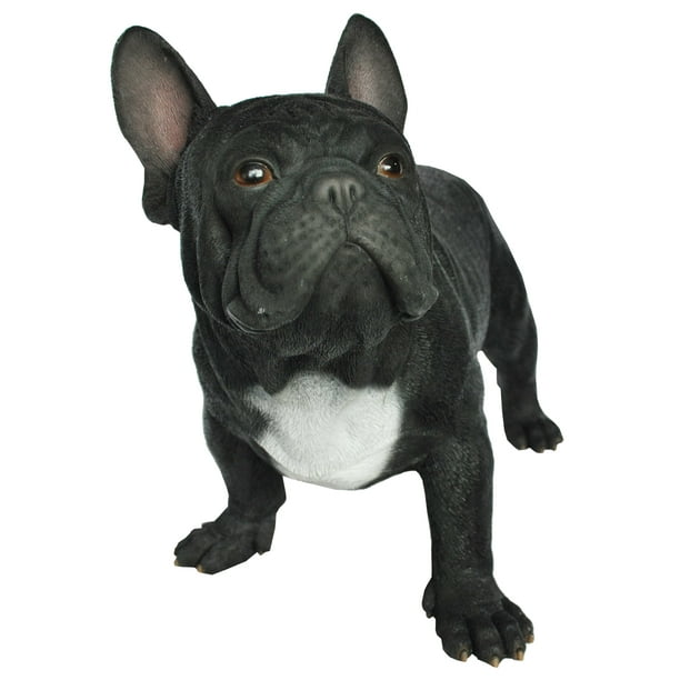 red french bulldog statue