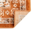 thumbnail image 7 of Unique Loom Charlotte Collection Area Rug - Quail (5' 3" Square Terracotta/Light Blue), 7 of 7