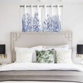 thumbnail image 4 of Blue Spring Floral Kitchen Curtains Short 54 Inch Length, Watercolor Botanical Summer Vintage Grommet Top Bedroom Living Room Curtains, Light Filtering Cafe Curtain Drapes 2 Panels Set 84''x54'', 4 of 9